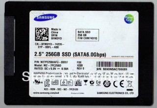 Samsung 2.5 256GB SSD sata 6.0 Gbps
